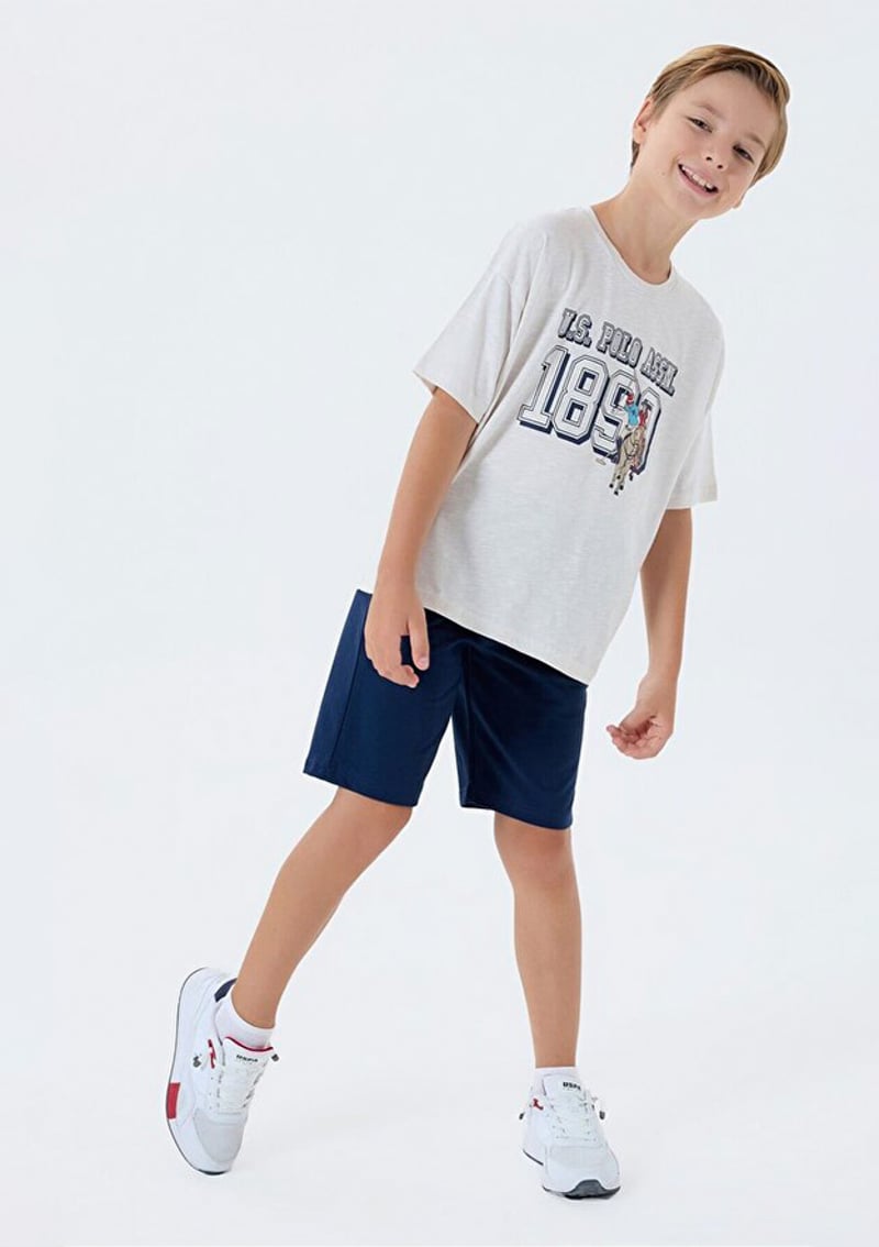 Us2444-G Erkek Çocuk Bej Pijama
