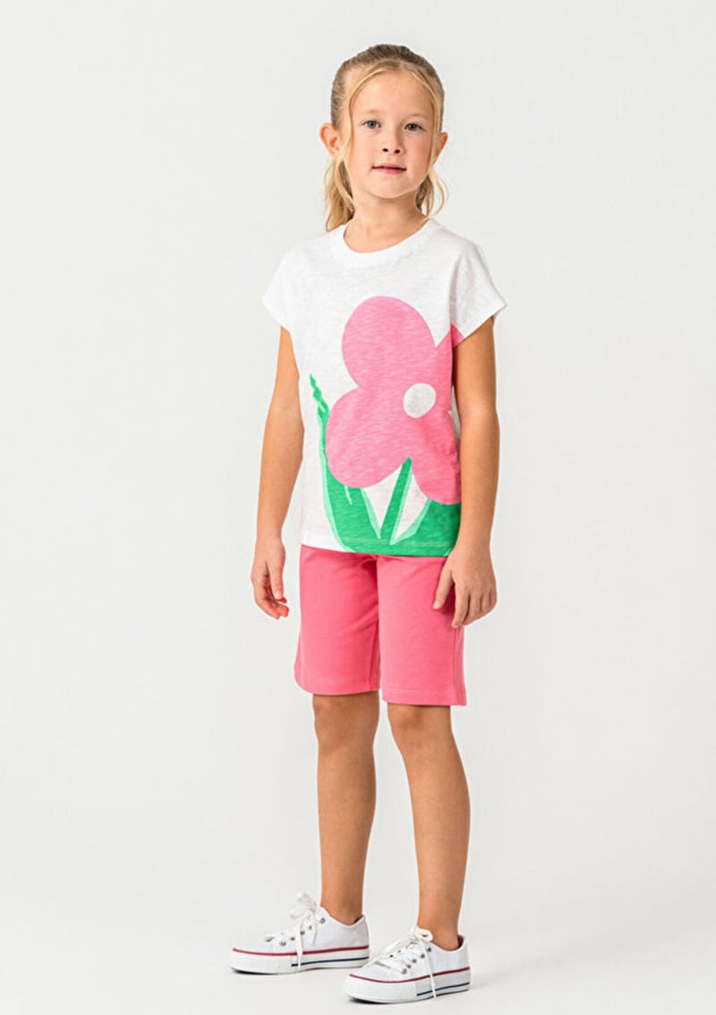 Rp3801-2 Kız Çocuk Pembe Pijama