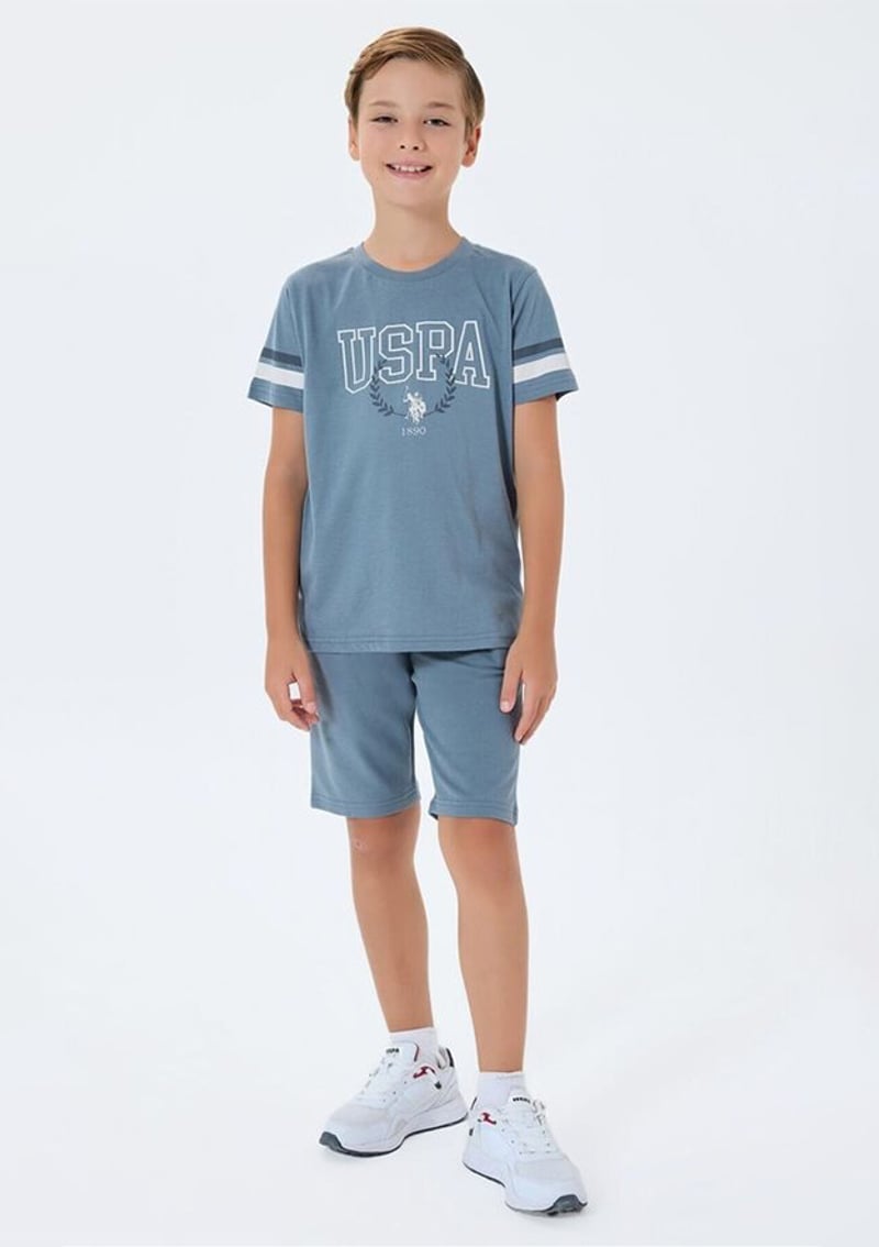 Us2409-G Erkek Çocuk Gri Pijama