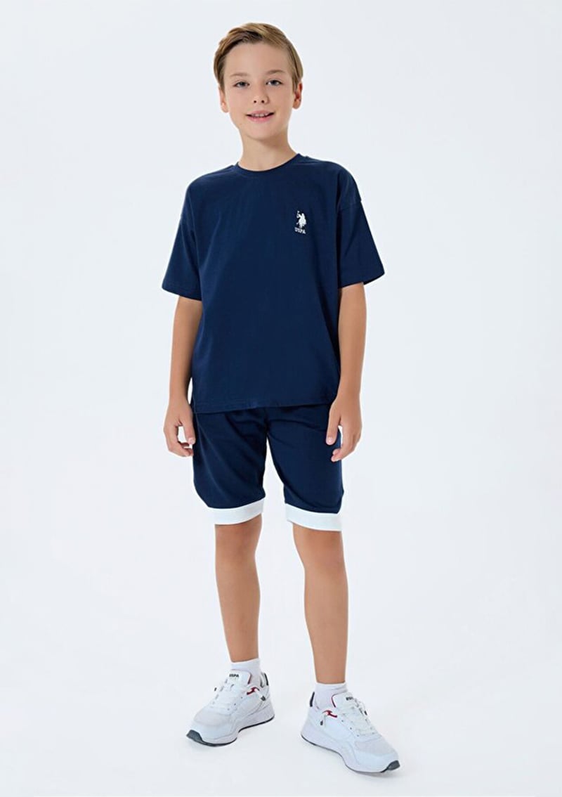 Us2403-4 Erkek Çocuk Lacivert Pijama