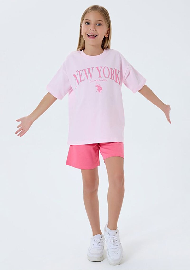 Us2510-4 Kız Çocuk Pembe Pijama
