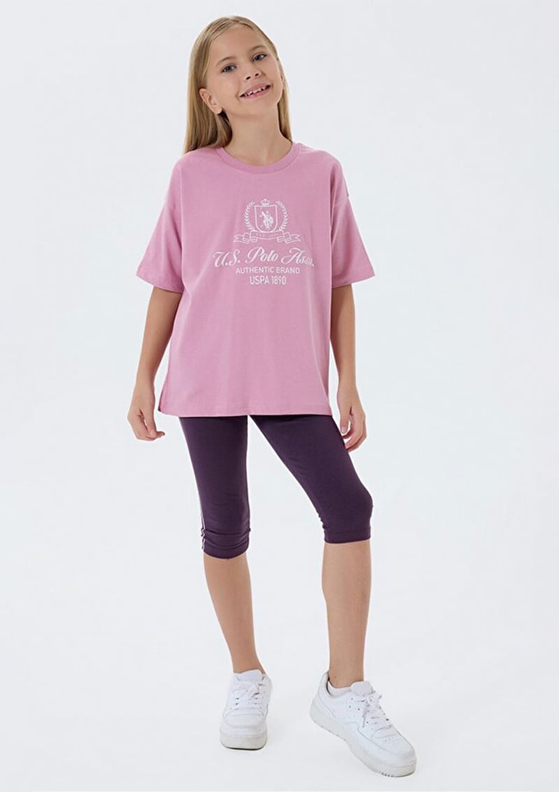 Us2500-4 Kız Çocuk Pembe Pijama