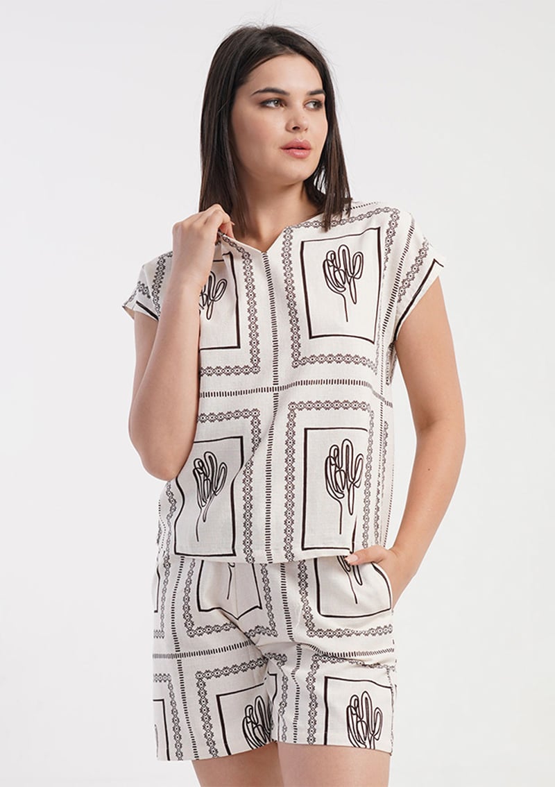4110501987 Kadın Beyaz Pijama