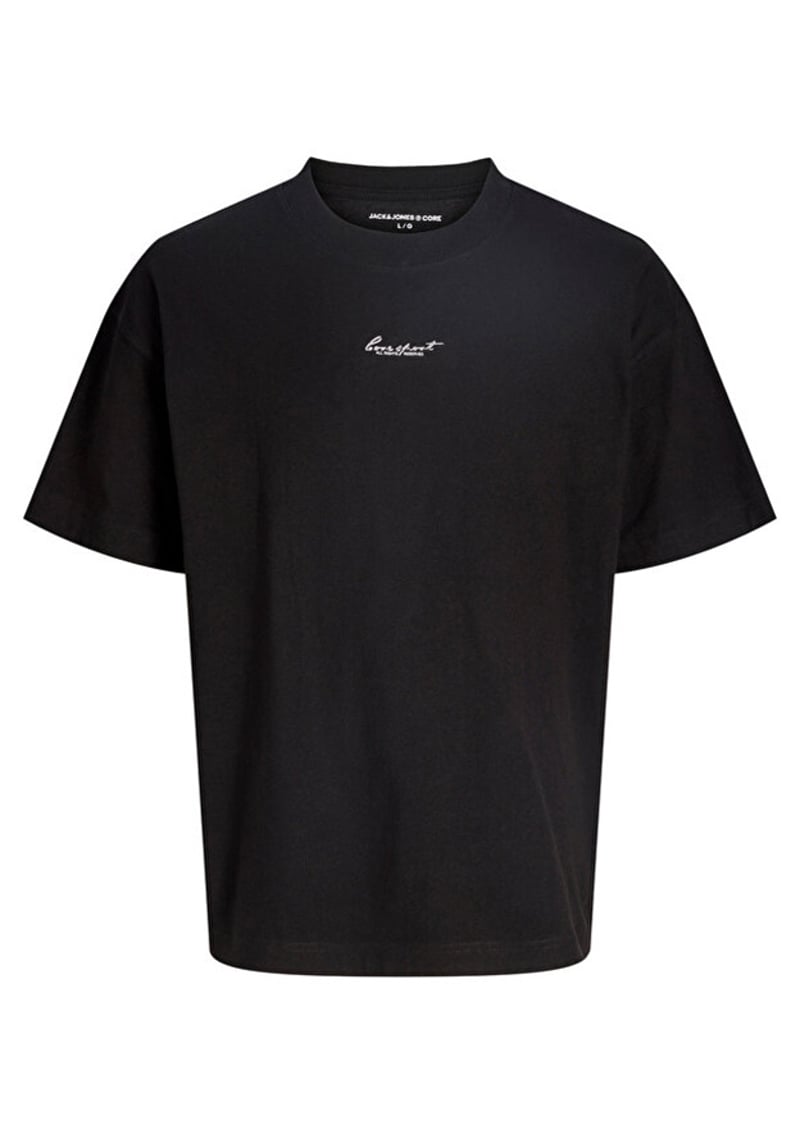 12292906 Erkek Siyah Baskılı T-shirt