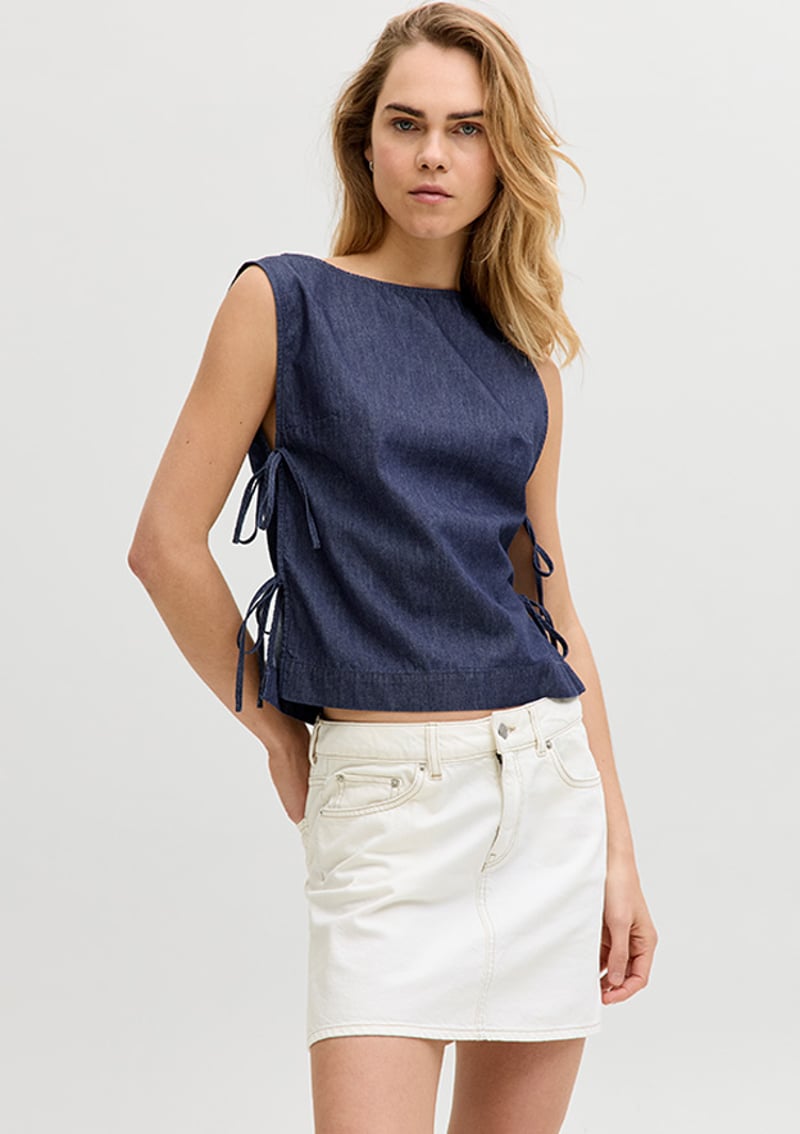 12287865 Kadın Mavi Basic T-shirt