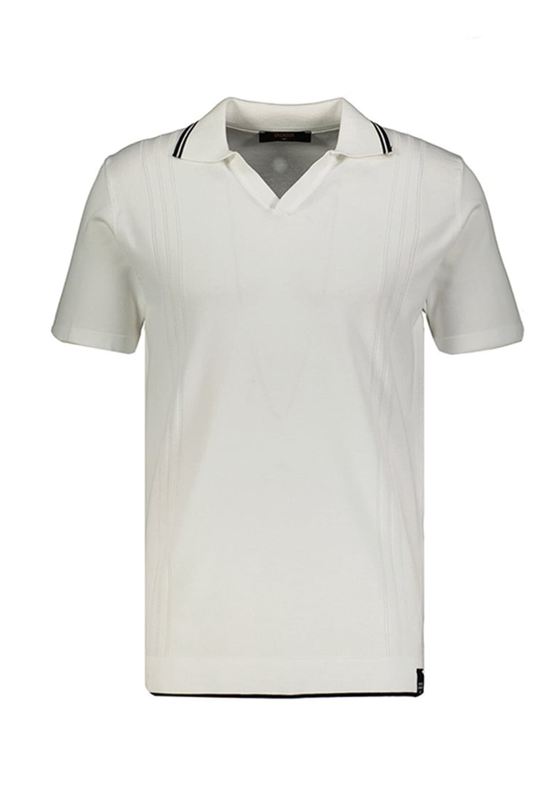 30370 Erkek Beyaz Triko T-shirt