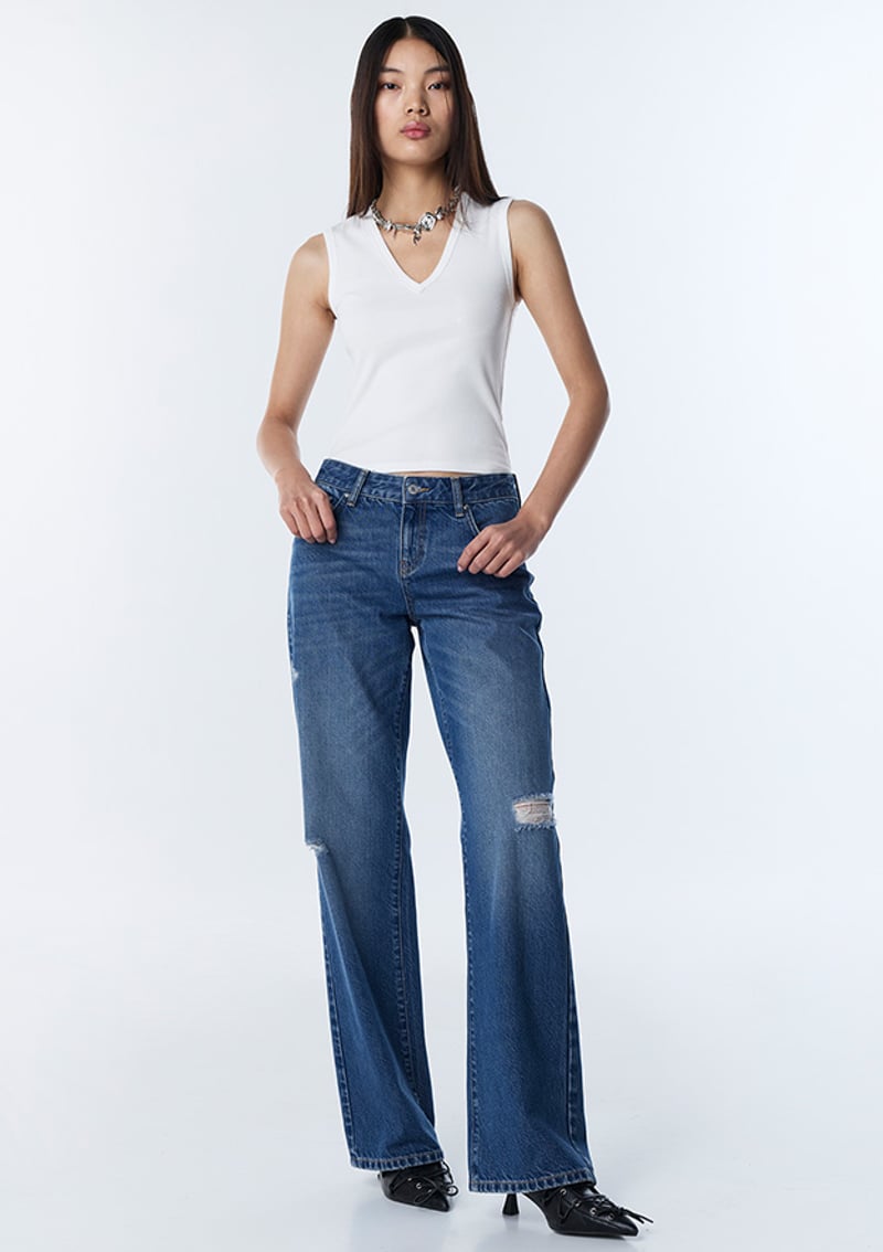Ts1260018037 Kadın Lacivert Jean Pantolon