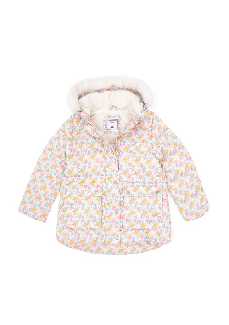 T117080226.Pu-8058 Kız Çocuk Beyaz Mont