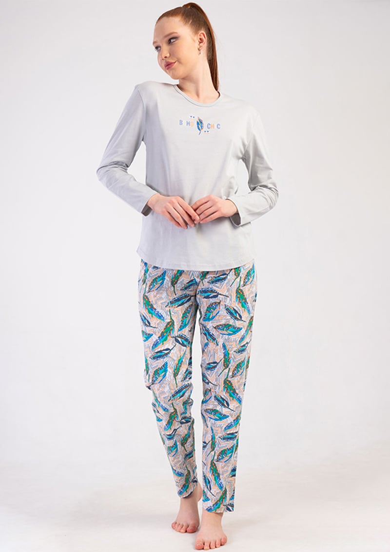 5020798866 Kadın Bej Pijama