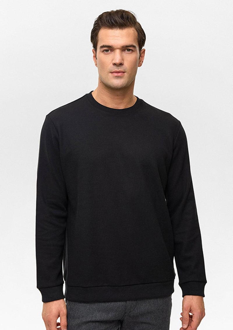Sw2013700013 Erkek Siyah Sweatshirt