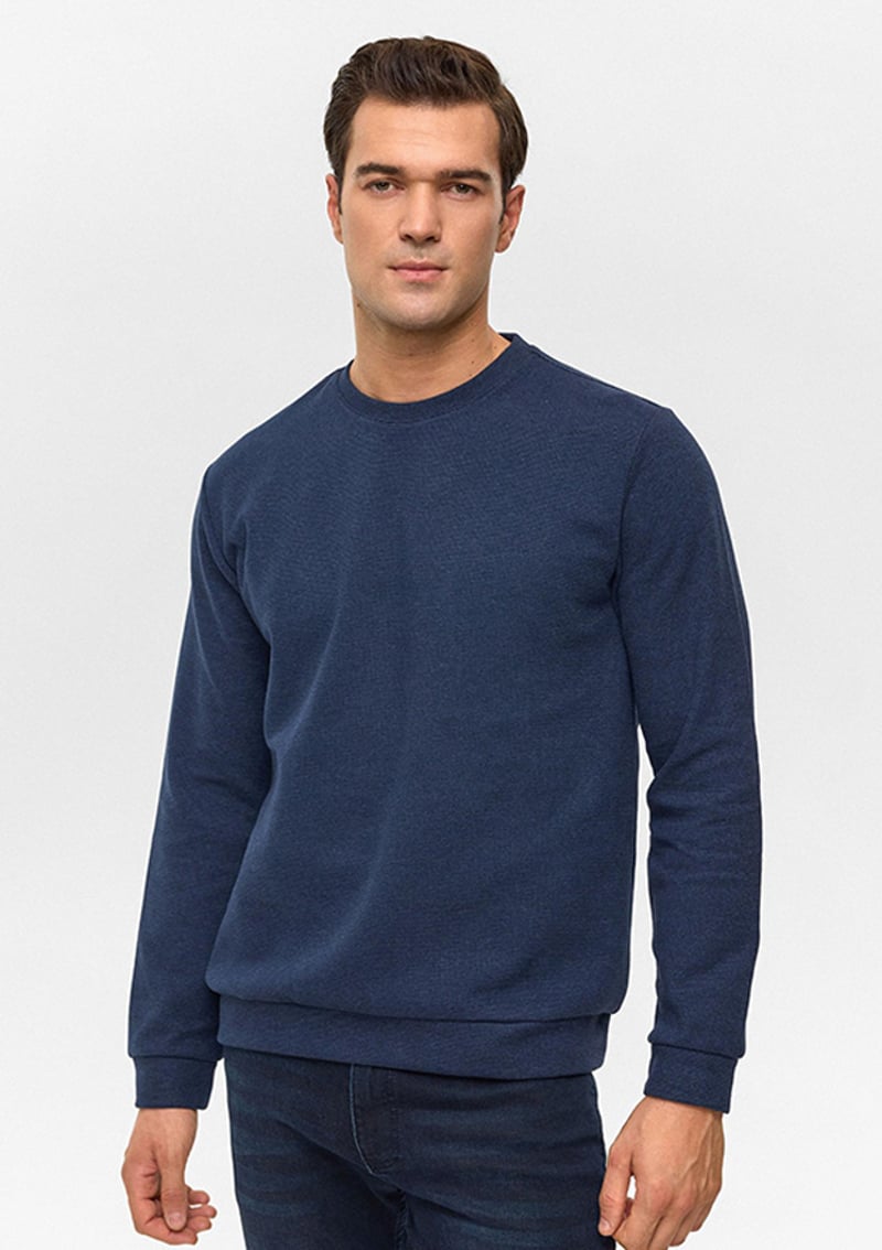 Sw2013700010 Erkek Lacivert Sweatshirt