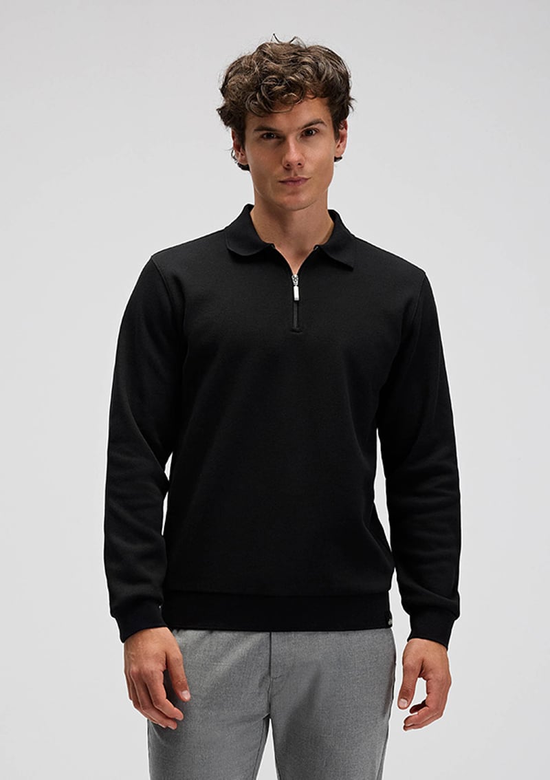 Em602 Erkek Siyah Sweatshirt