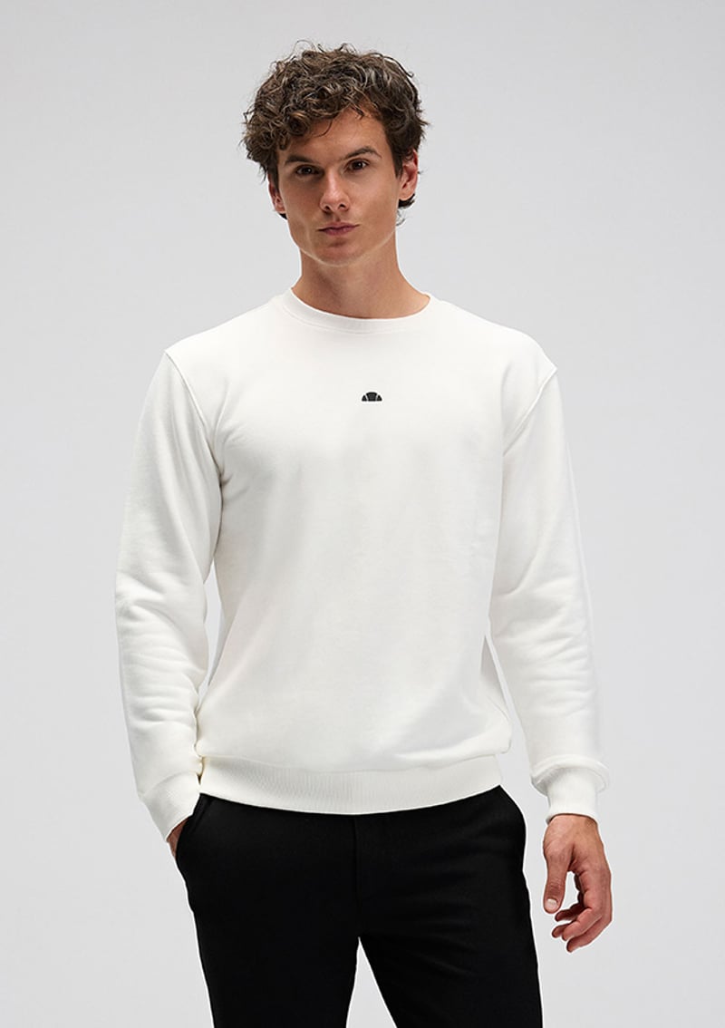 Em556 Erkek Beyaz Sweatshirt