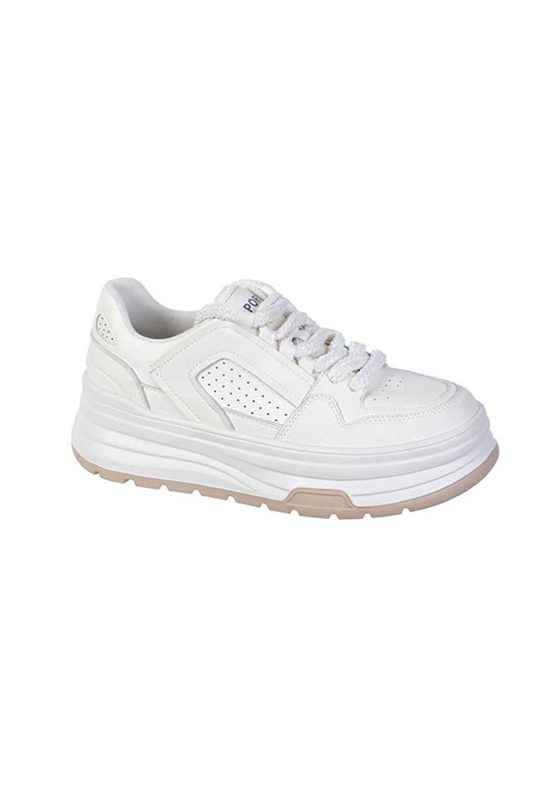 K25.117.01 Kadın Beyaz Sneaker