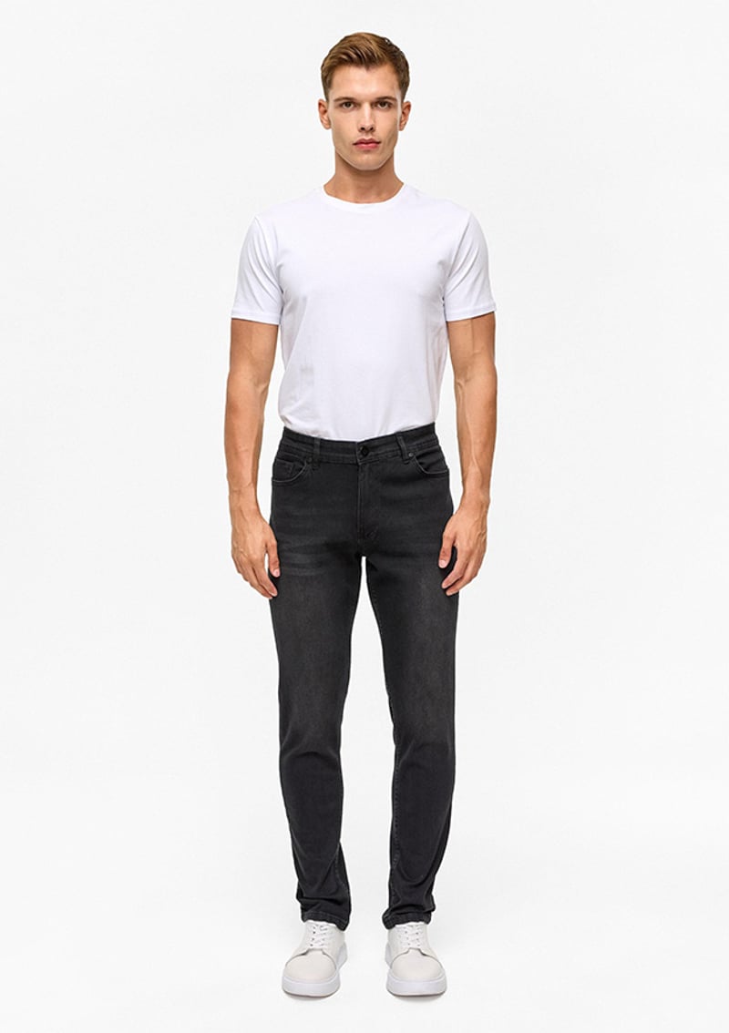 Pn2016600175 Erkek Siyah Jean Pantolon
