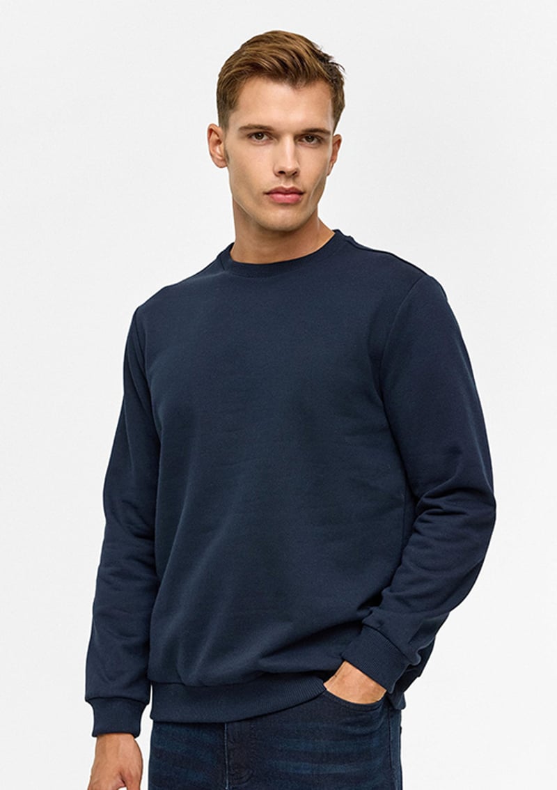 Sw2013700012 Erkek Lacivert Sweatshirt