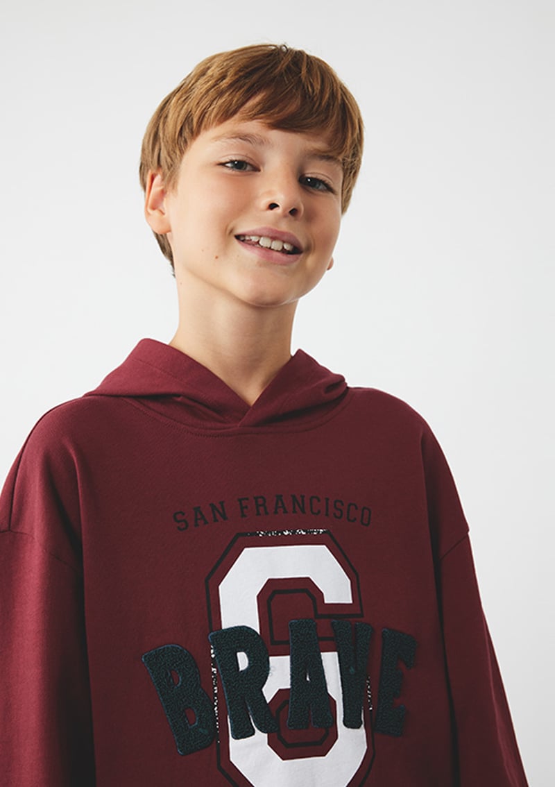 6Wkb10026Tk Erkek Çocuk Bordo Sweatshirt