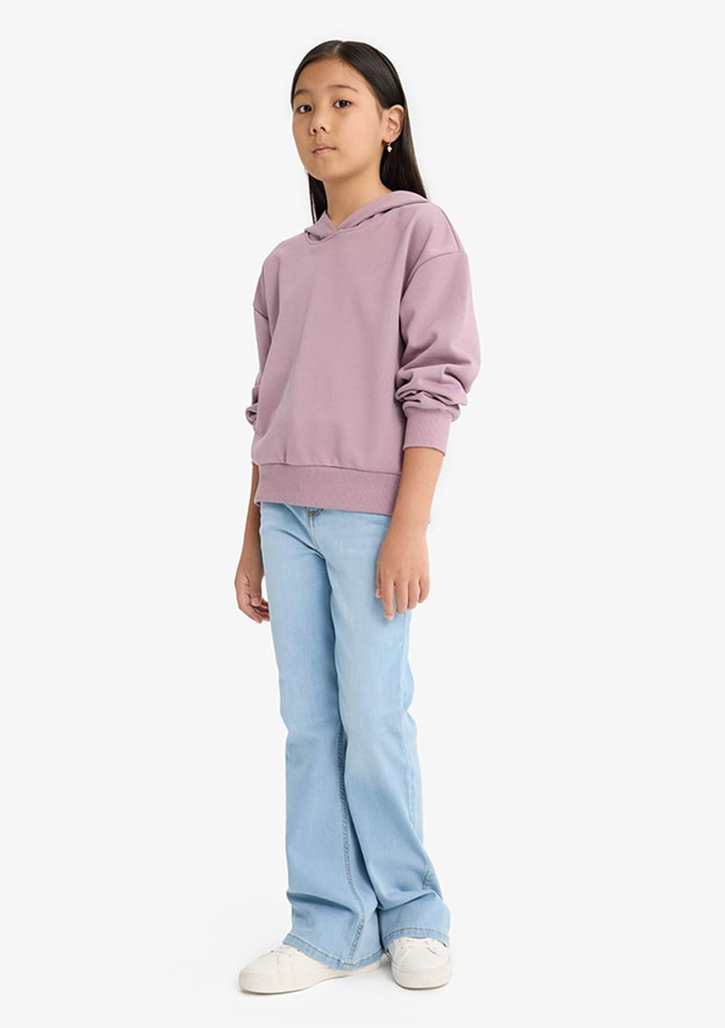 F0008A8Dfb1 Kız Çocuk Pembe Sweatshirt