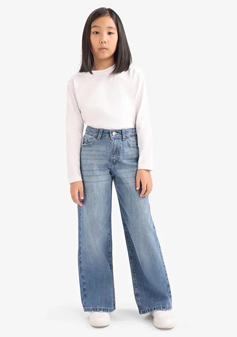 E7710A8Xa Kız Çocuk Mavi Jean Pantolon