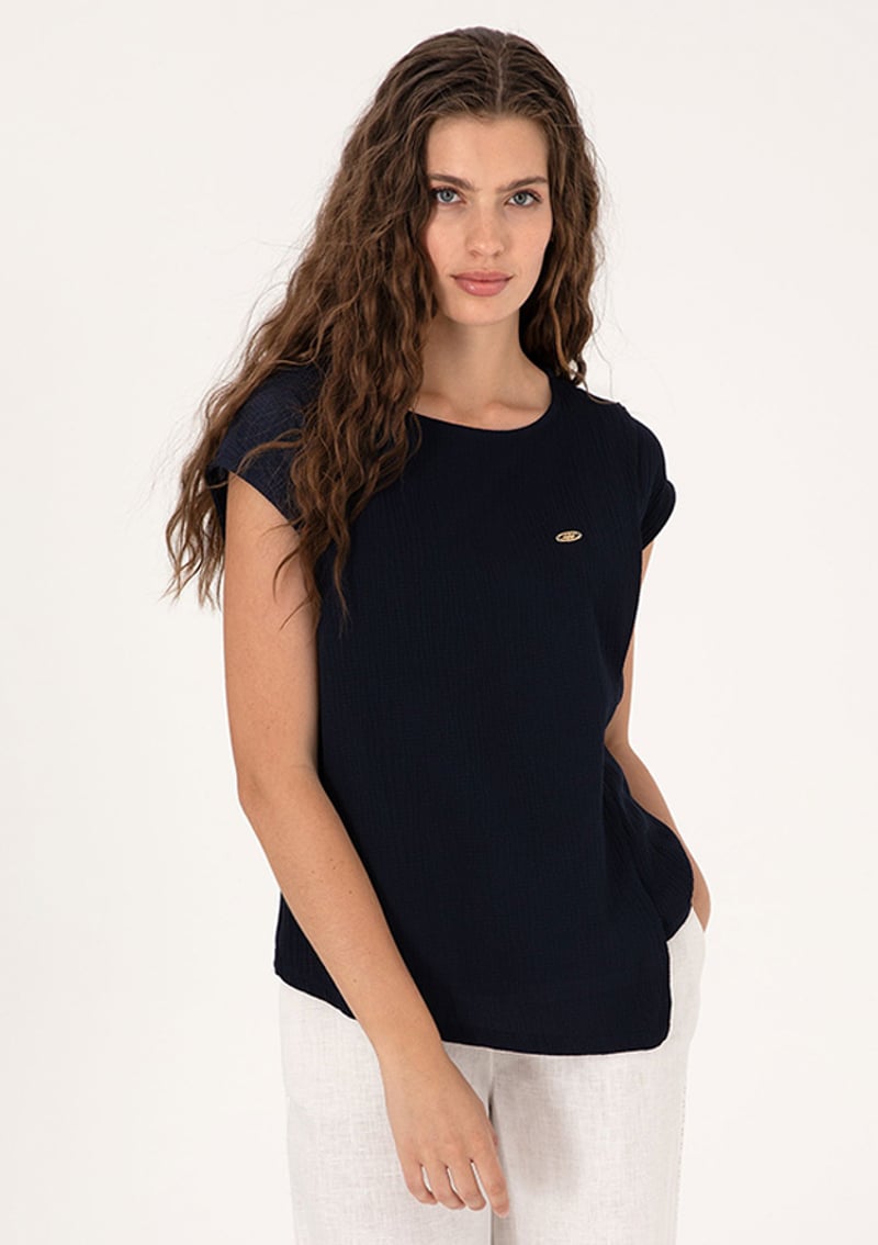 T117051935.2104550 Kadın Lacivert Regular T-shirt