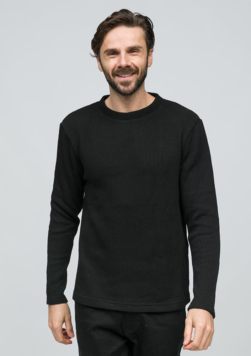 Joe53035 Erkek Siyah Sweatshirt