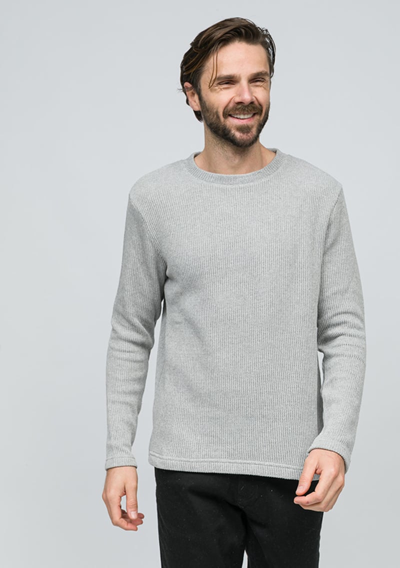 Joe53035 Erkek Gri Sweatshirt