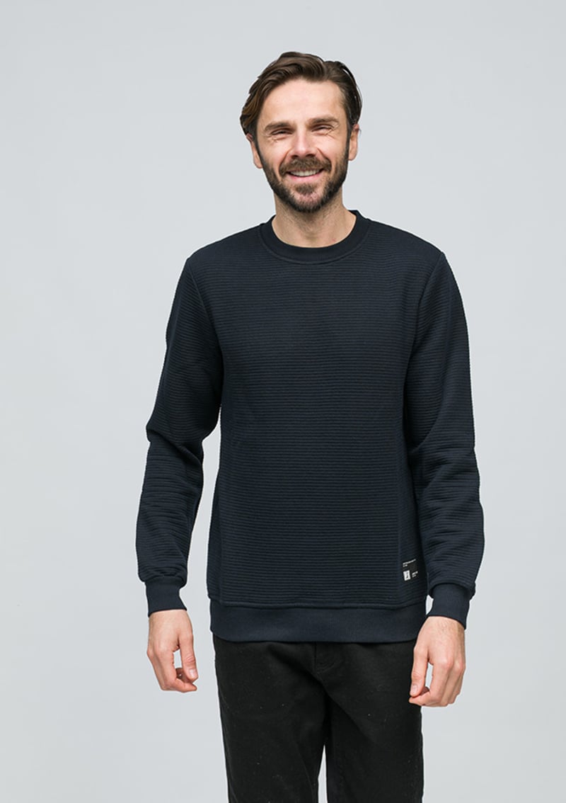 Joe50460 Erkek Siyah Sweatshirt