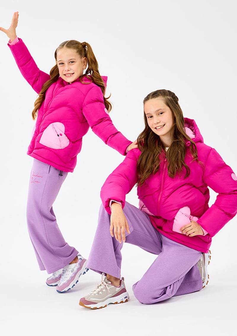 Sk2520039-3935 Kız Çocuk Pembe Mont
