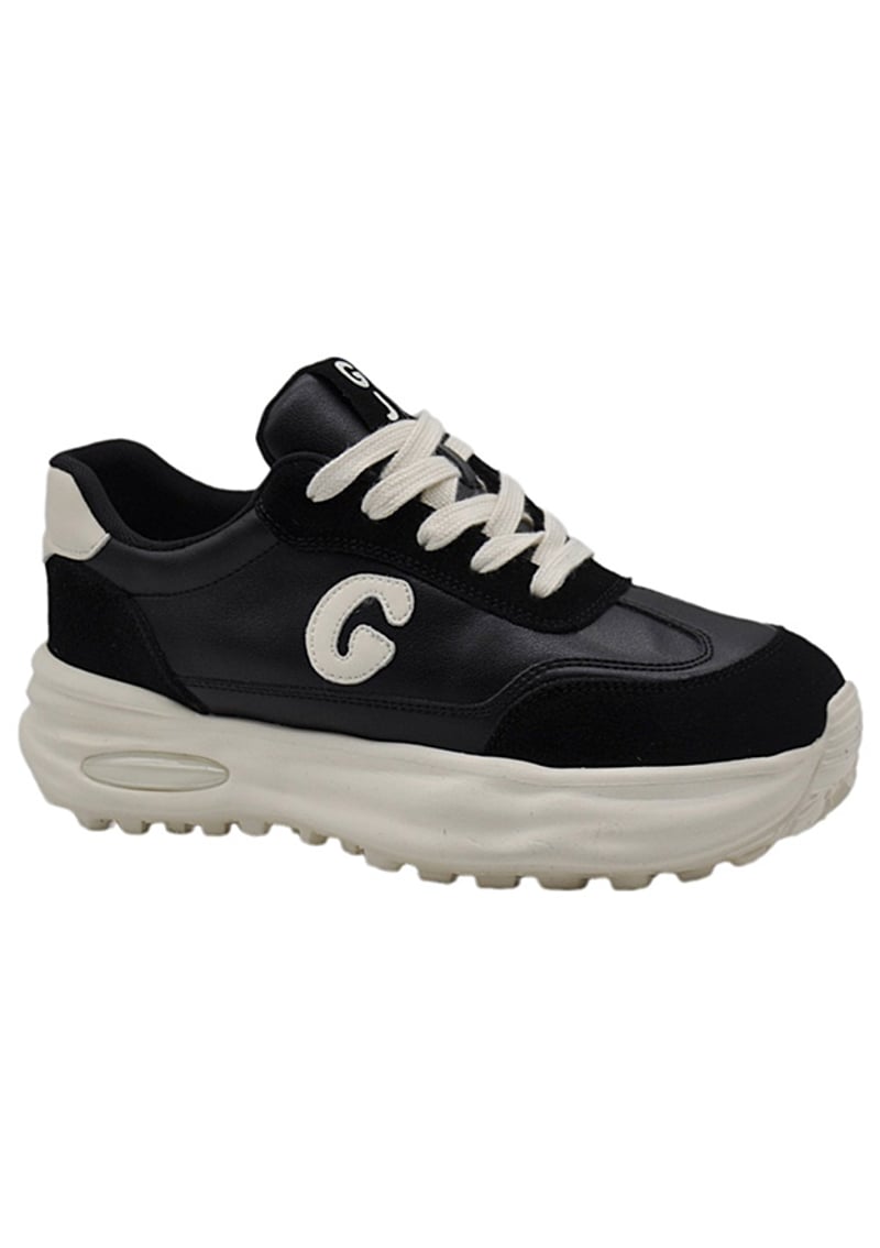 25K318-4 Sy Kadın Siyah Casual Ayakkabı