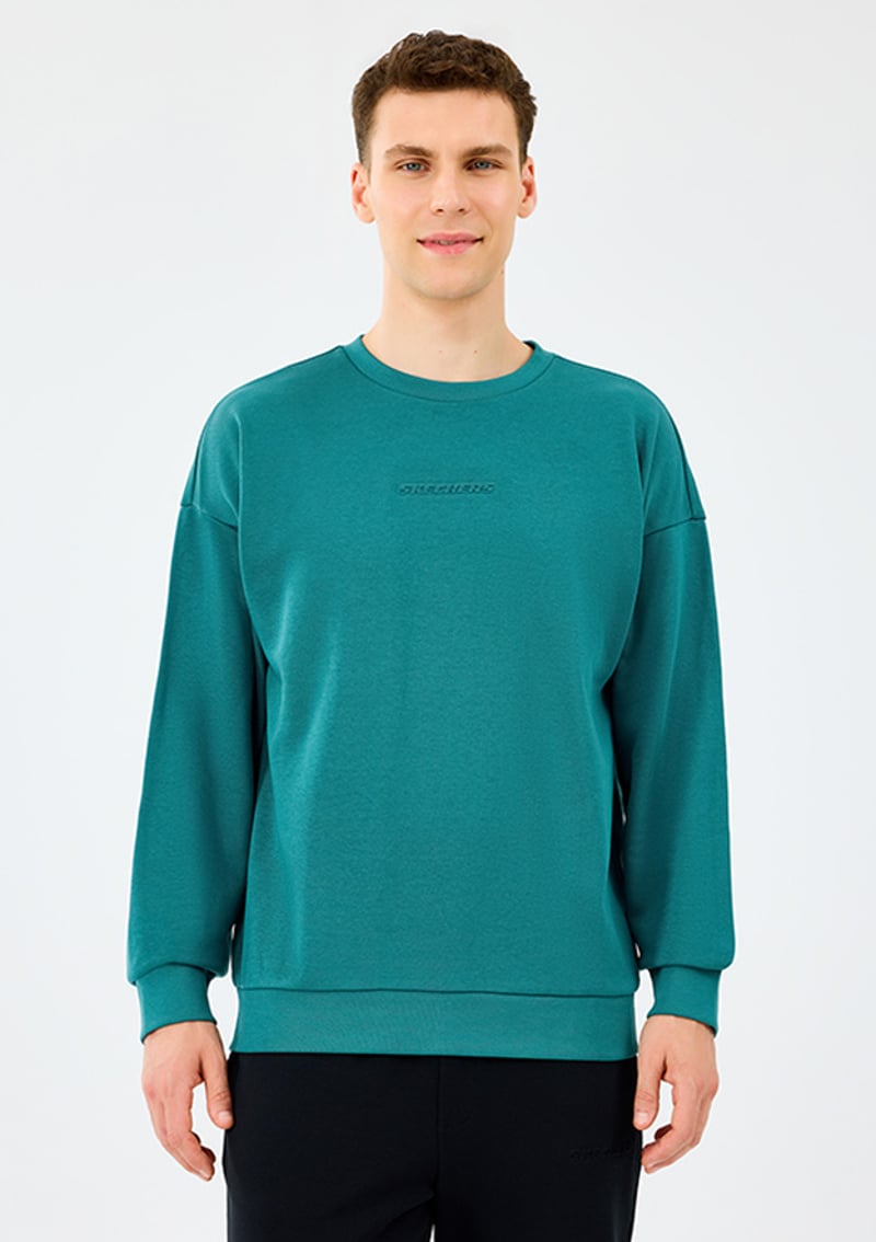 S2610015-0730 Erkek Mavi Sweatshirt