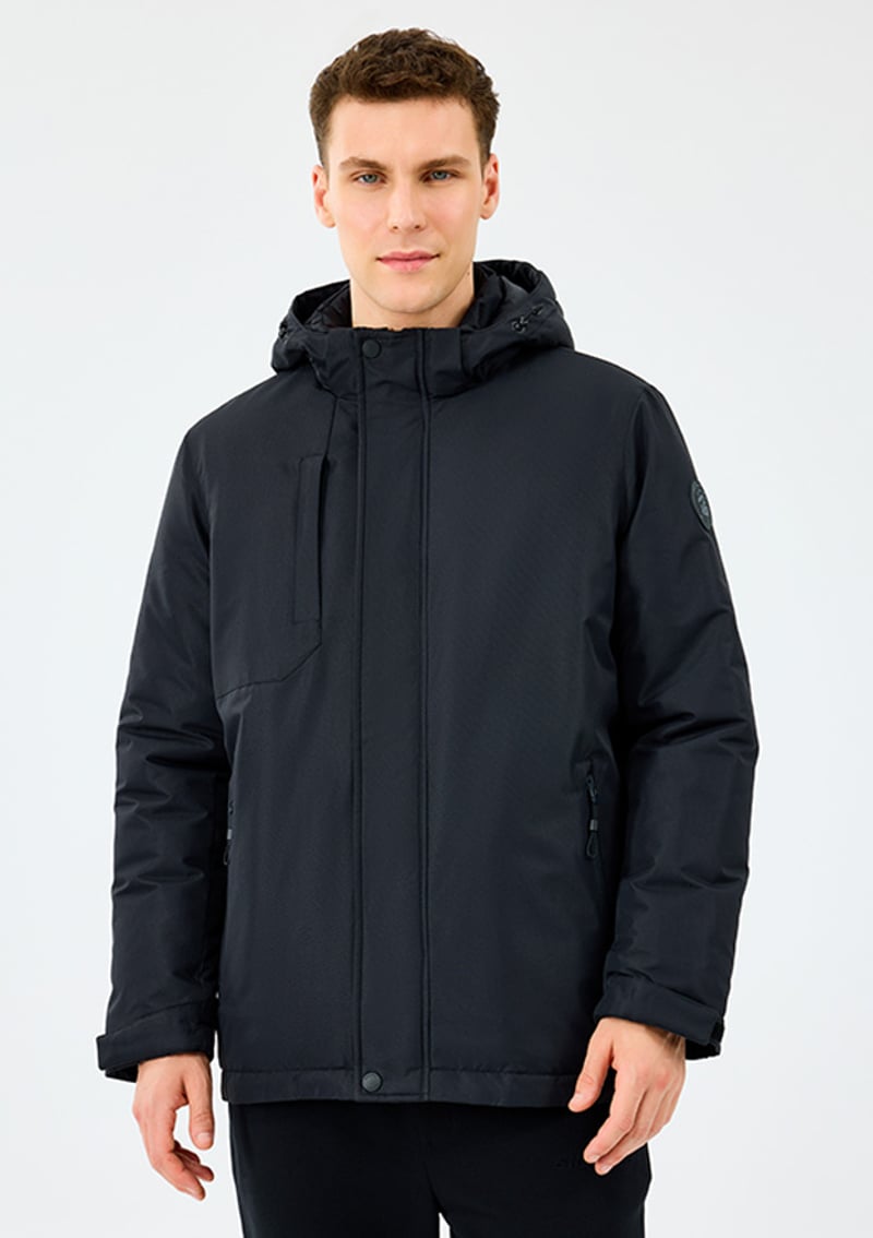 S242046-3817 Erkek Siyah Mont
