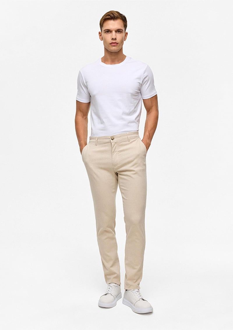 Pn2020500718 Erkek Bej Pantolon
