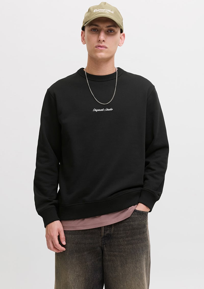 12282893 Erkek Siyah Sweatshirt