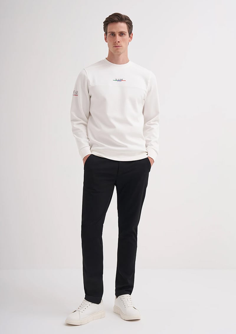 52380 Erkek Beyaz Sweatshirt