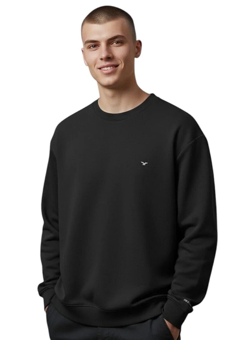 53140 Erkek Siyah Sweatshirt