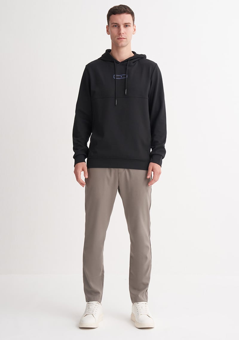 53720 Erkek Siyah Sweatshirt