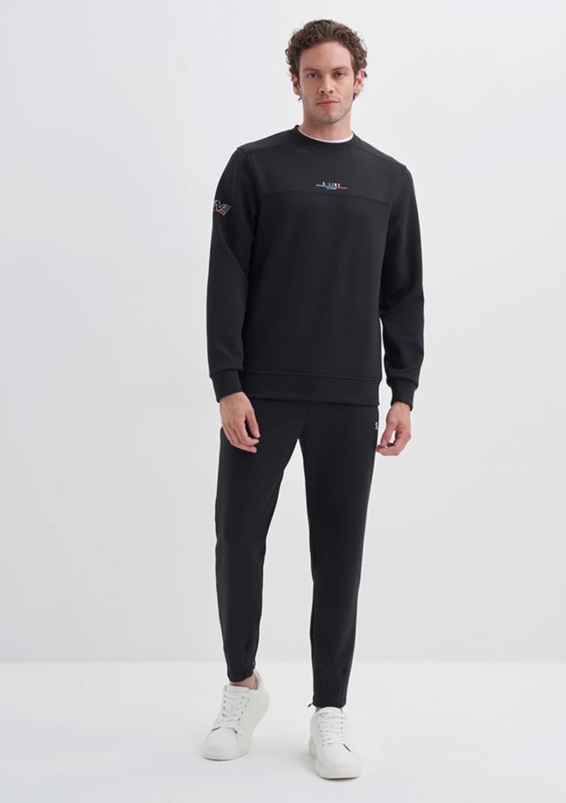 52380 Erkek Siyah Sweatshirt
