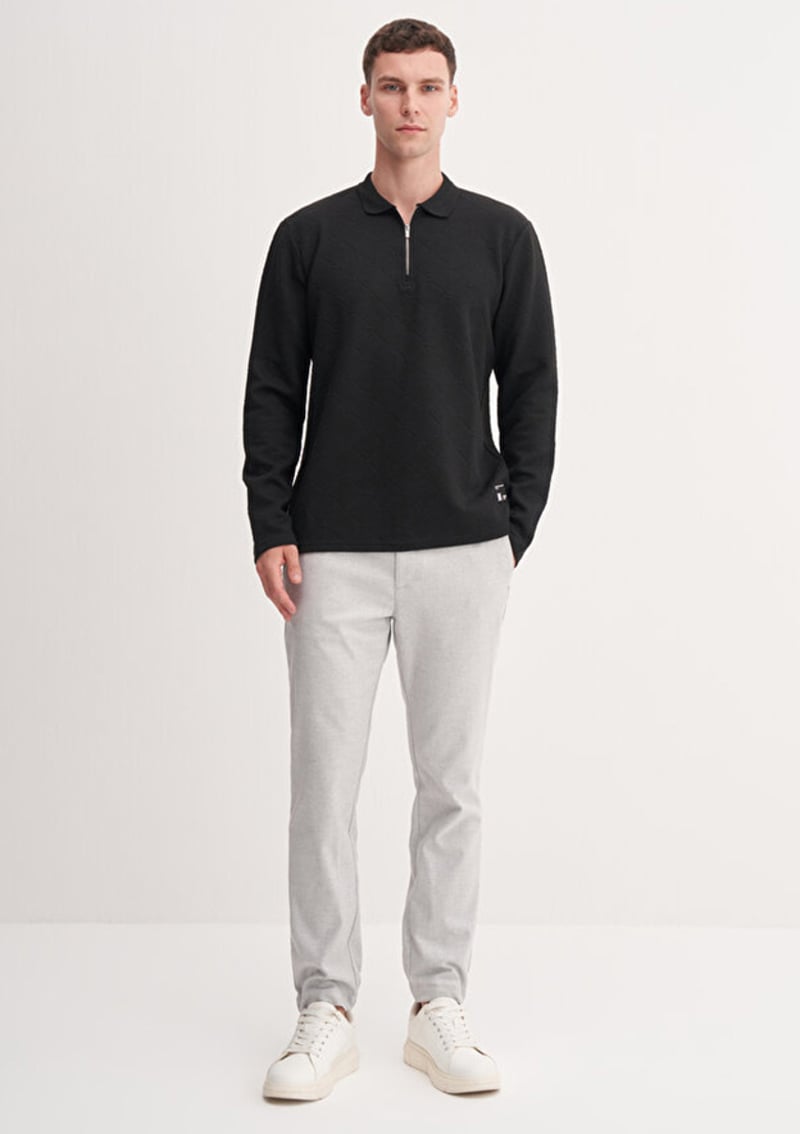 53420 Erkek Siyah Sweatshirt