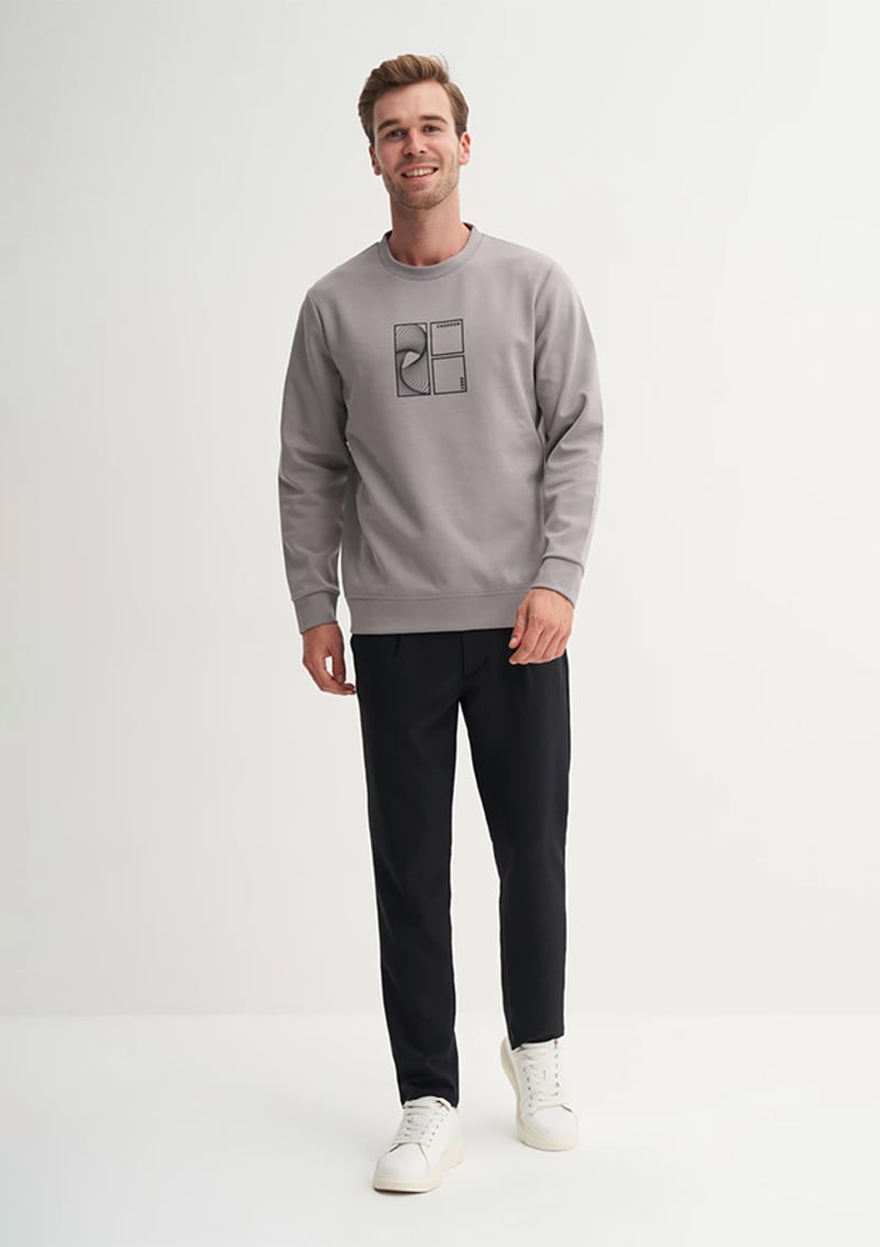 53290 Erkek Gri Sweatshirt