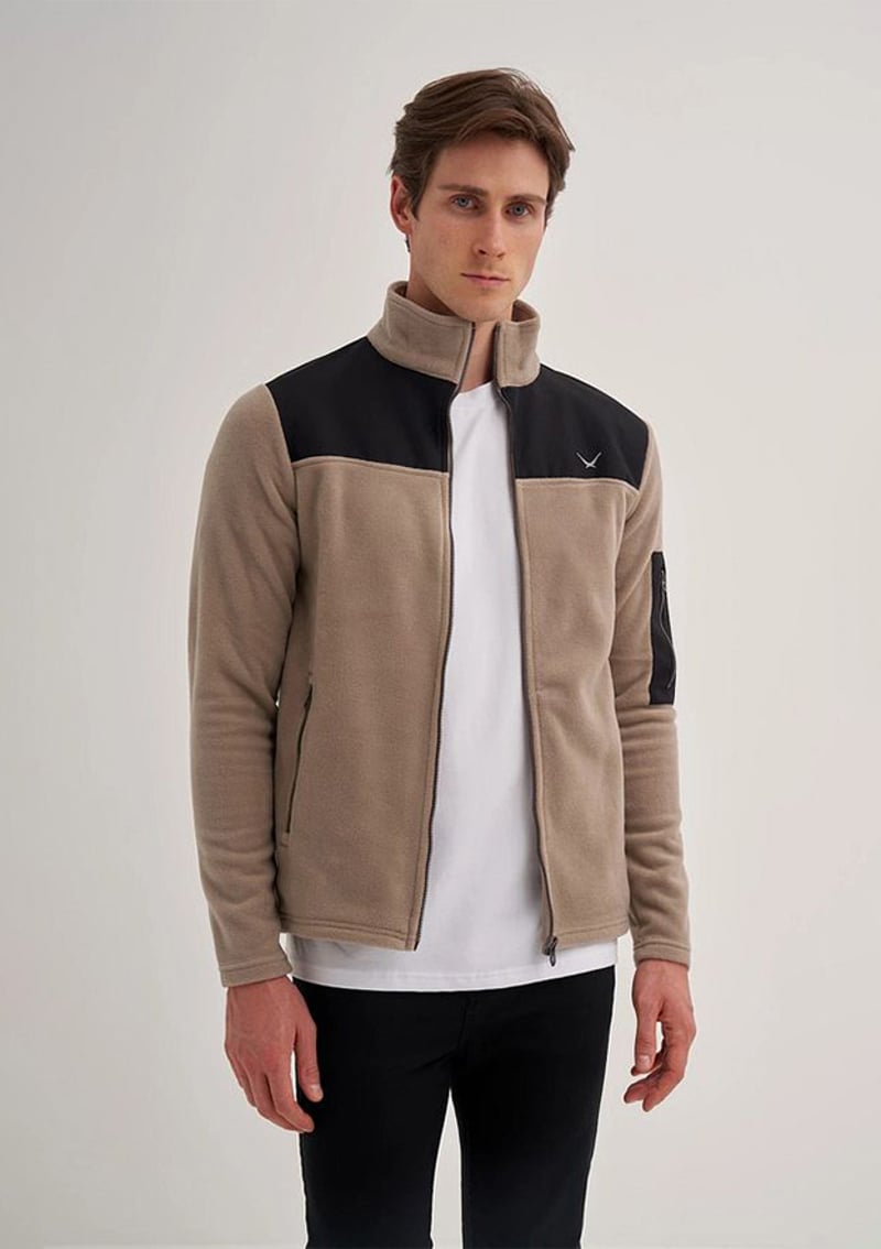 56380 Erkek Bej Sweatshirt