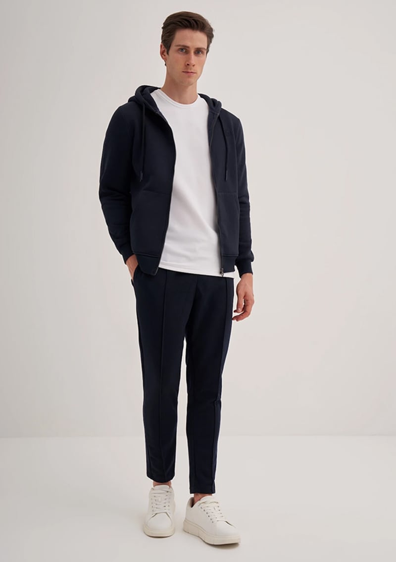 56170 Erkek Lacivert Sweatshirt