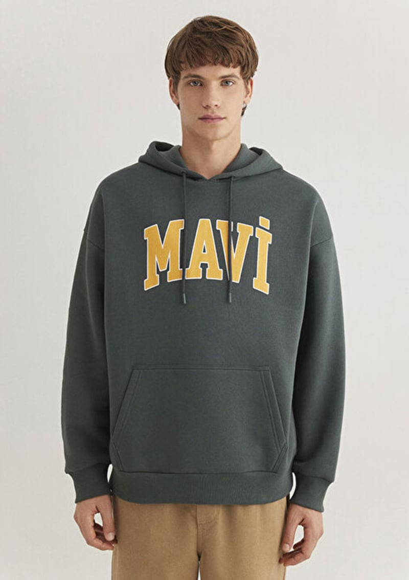M067149-71598 Erkek Yeşil Sweatshirt