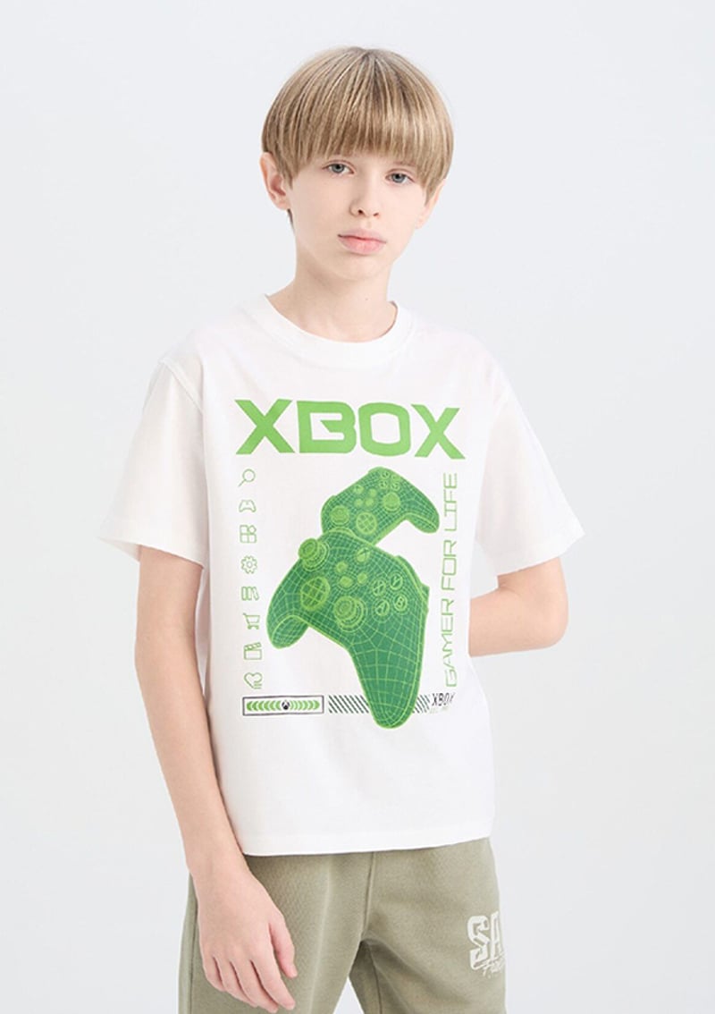 E3100A8Ydva Erkek Çocuk Beyaz Kısa Kol T-shirt