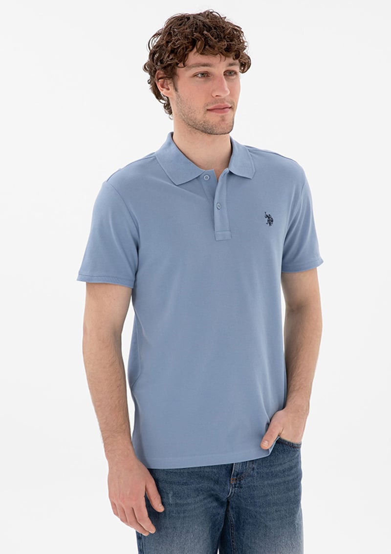 T117027743.2084151 Erkek Mavi Basic T-shirt