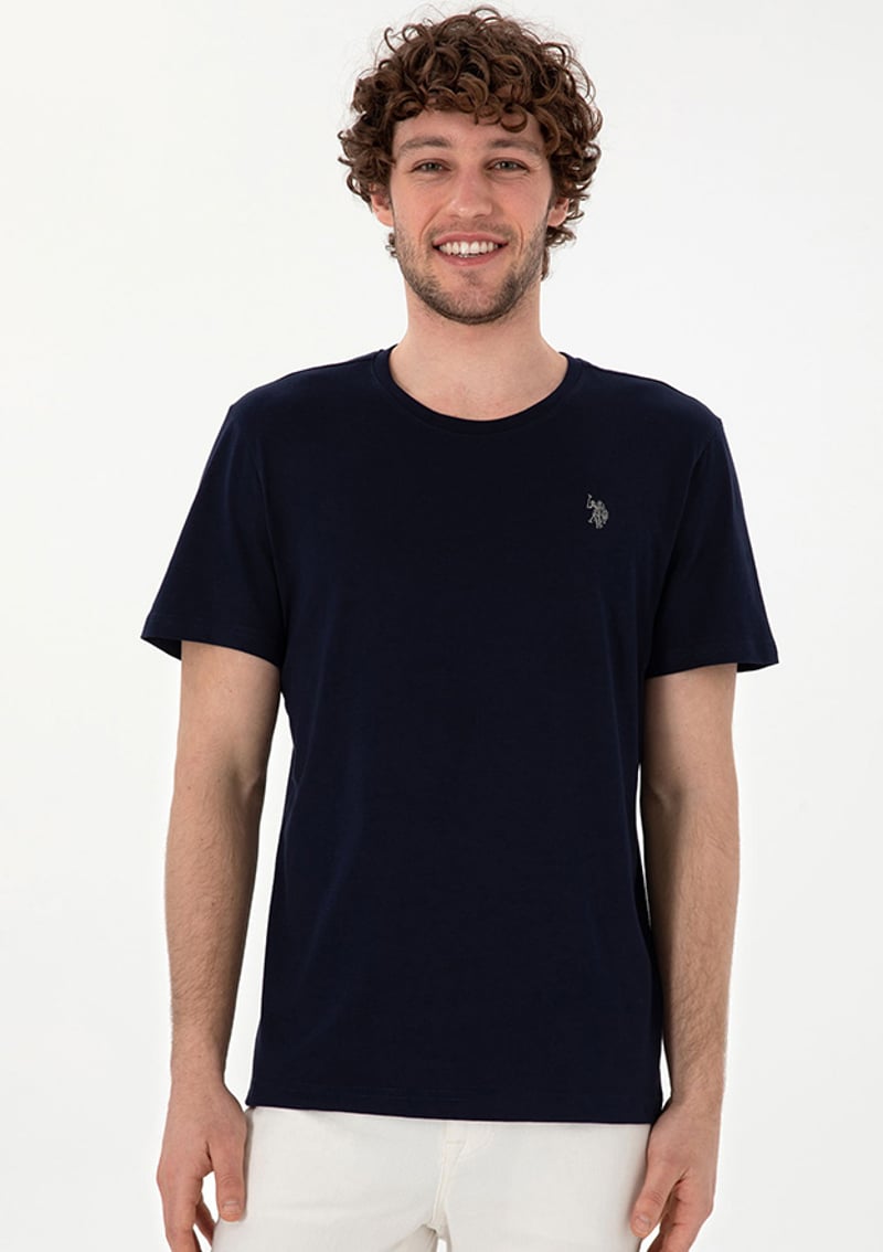 T117024231.2084591 Erkek Lacivert Basic T-shirt