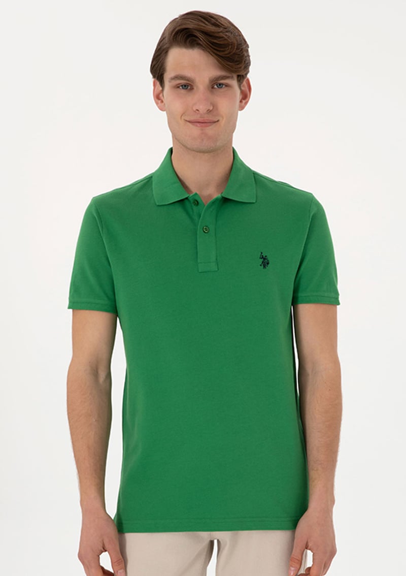 T117027975.2084151 Erkek Yeşil Basic T-shirt