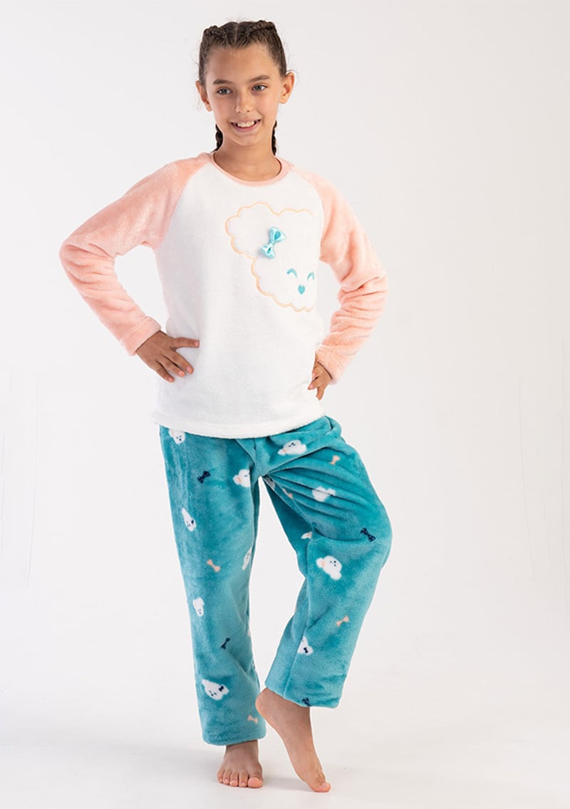 3030910257 Kız Çocuk Pembe Pijama