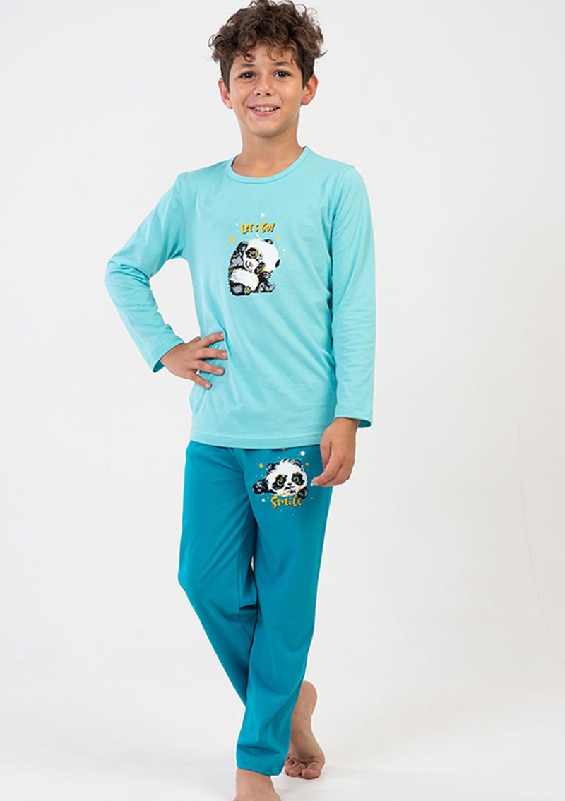 2090290000 Erkek Çocuk Yeşil Pijama