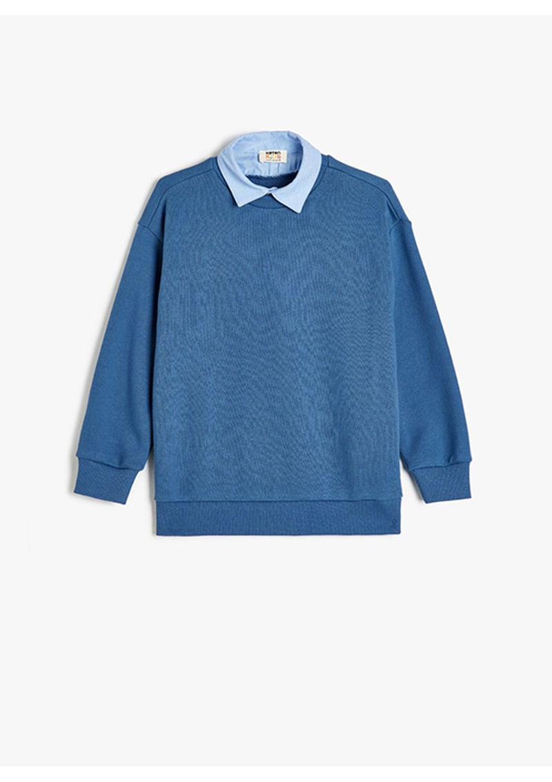 5Wkb10383Tk Erkek Çocuk Mavi Sweatshirt