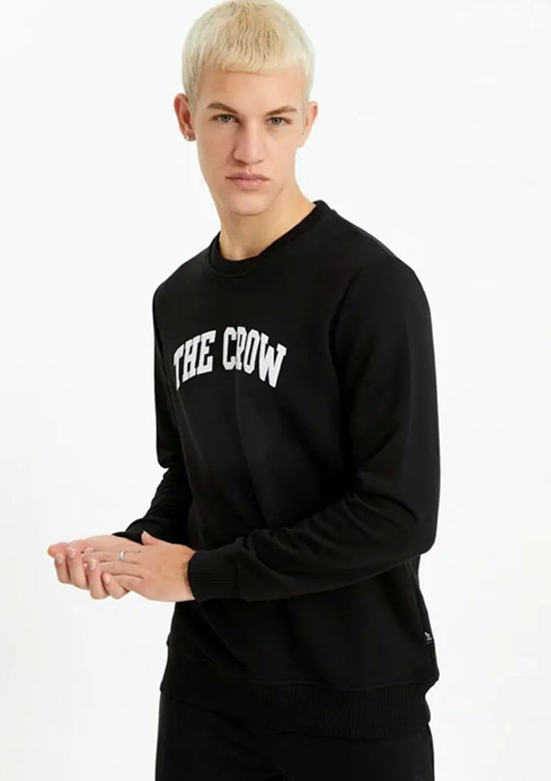 Tc1902 Unisex Yetişkin Siyah Sweatshirt